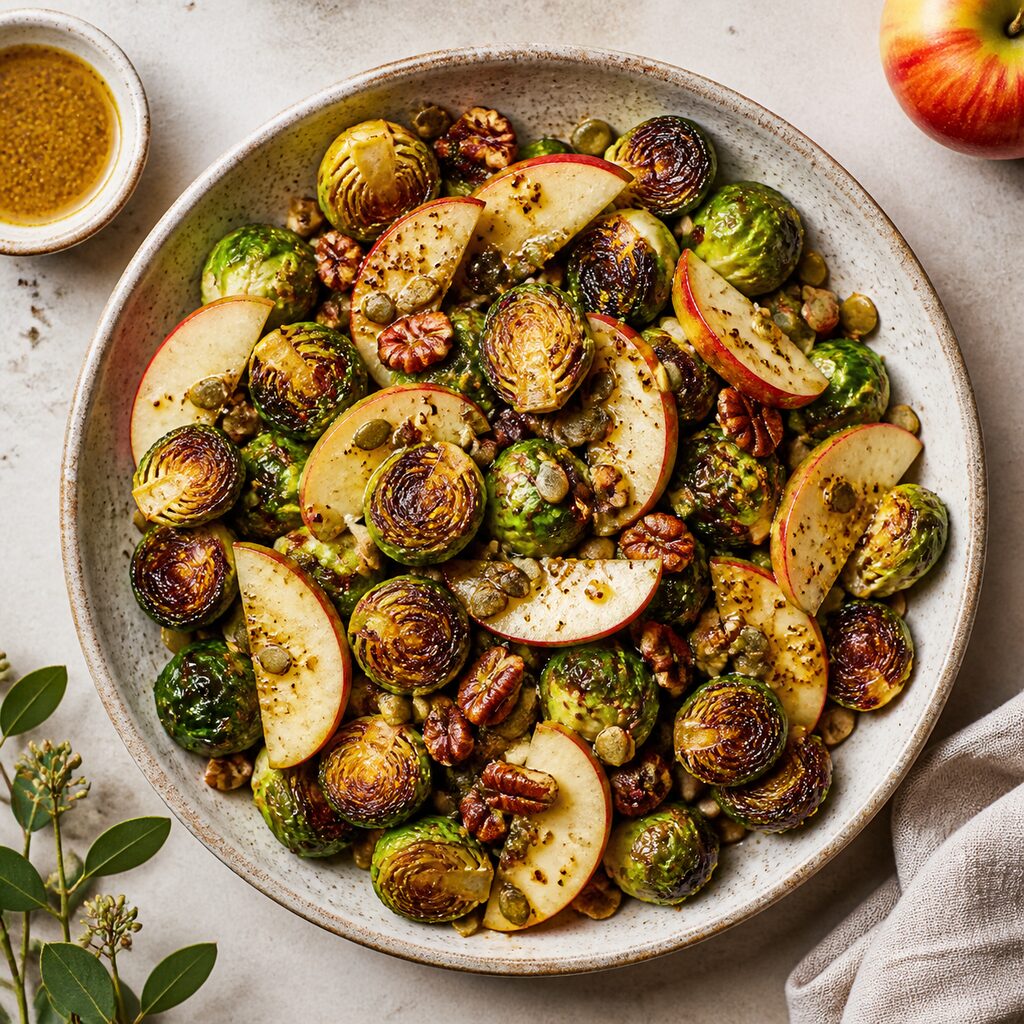 Brussels sprouts & apple salad