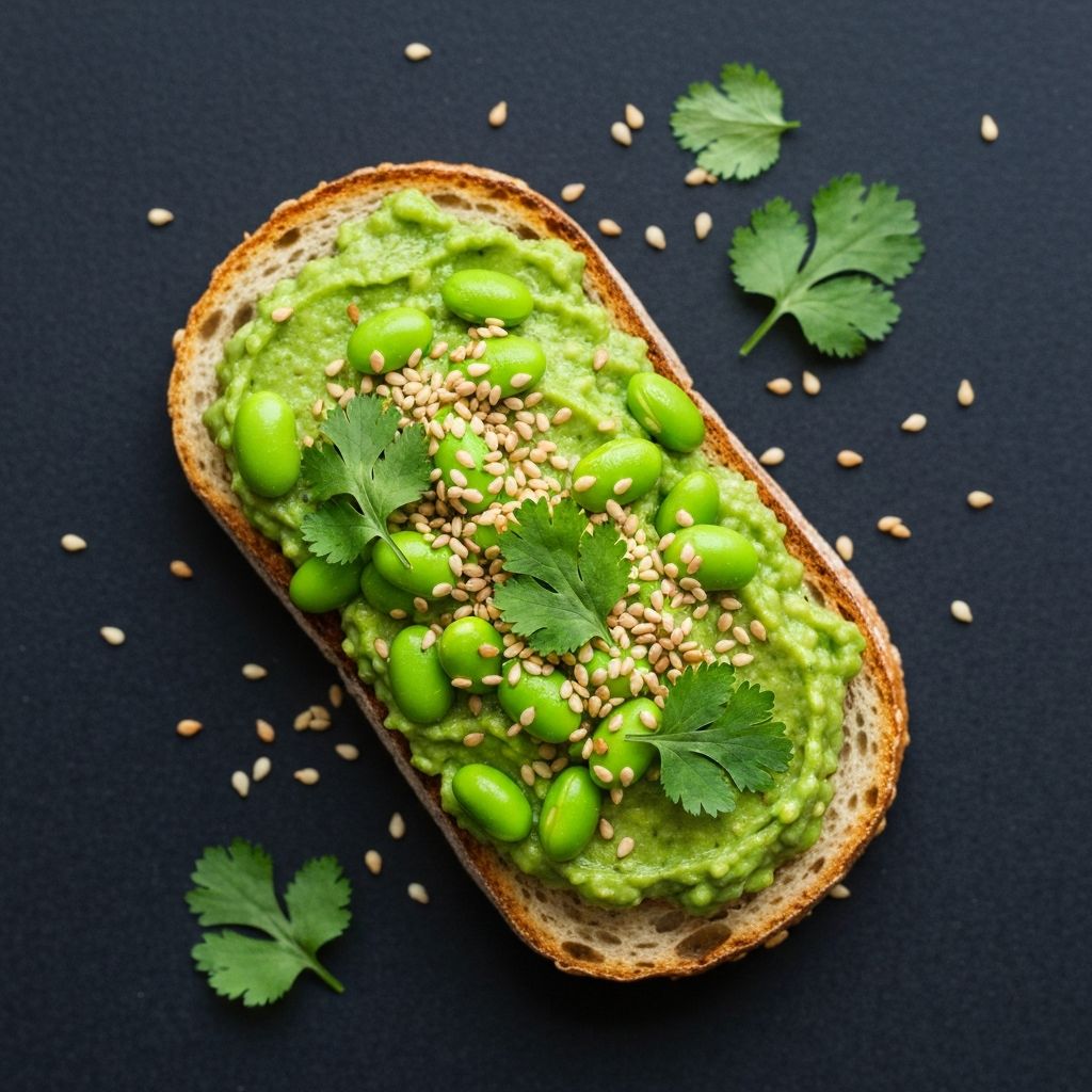 Smashed Edamame Toast