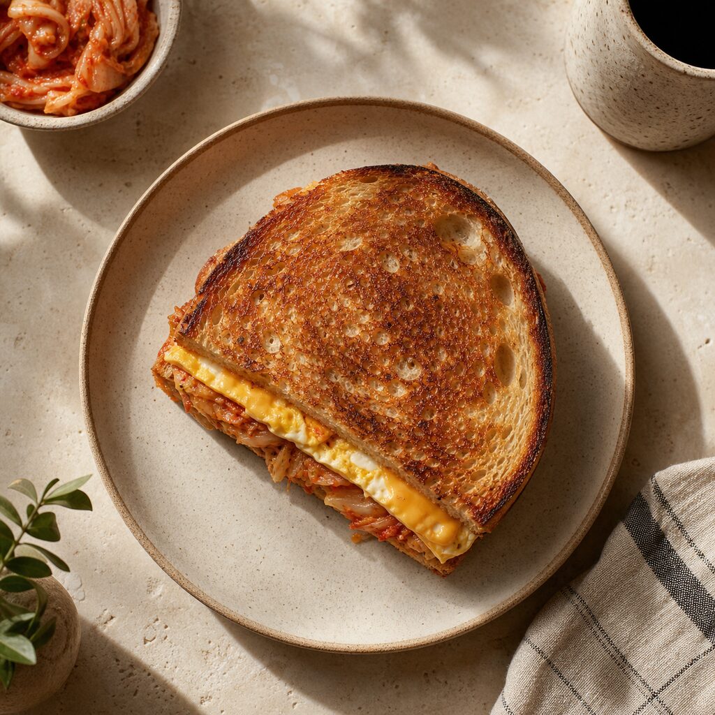 Kimchi Grilled cheese