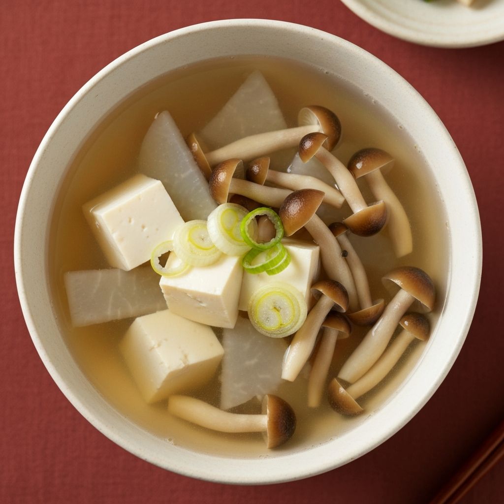 Mushroom and Daikon Soup