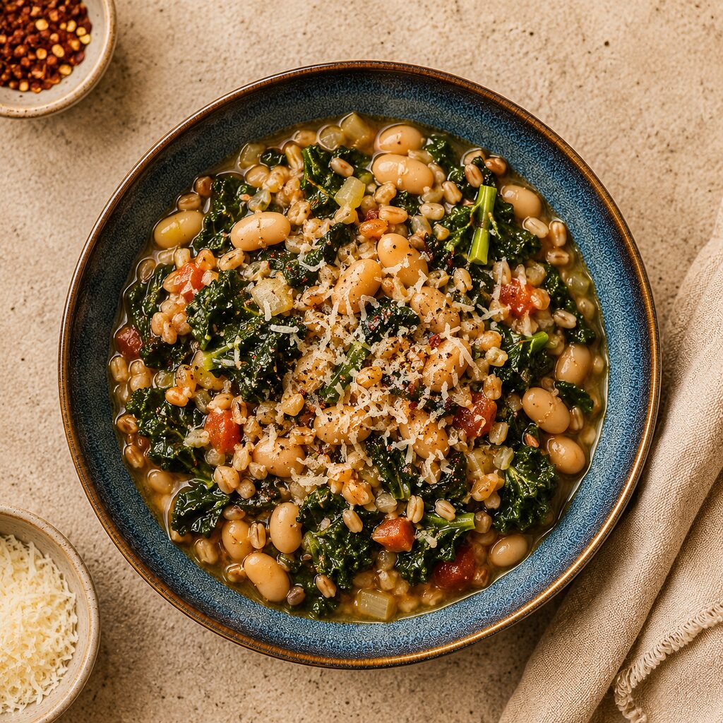 One-Pot Beans, Greens and Grains