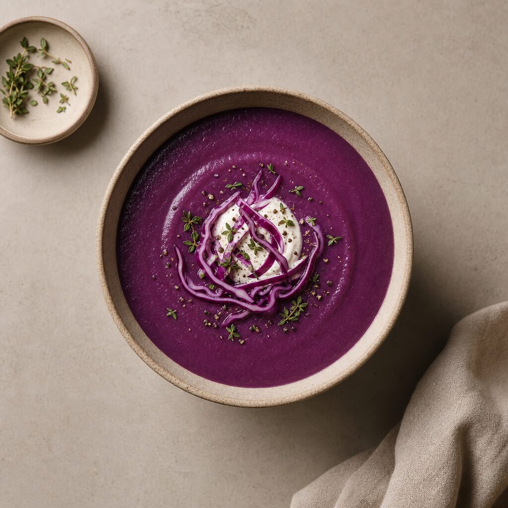 Purple cabbage soup