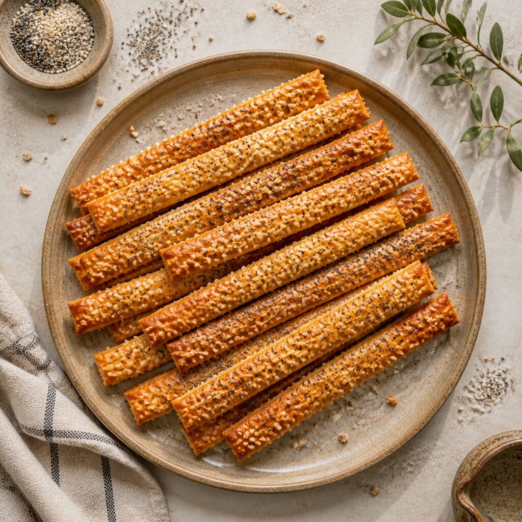 Romanian Cheesy Breadsticks