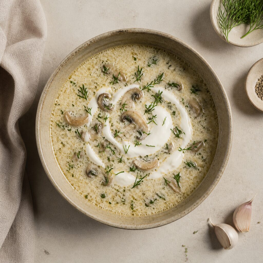 Romanian Creamy Garlicky Soup